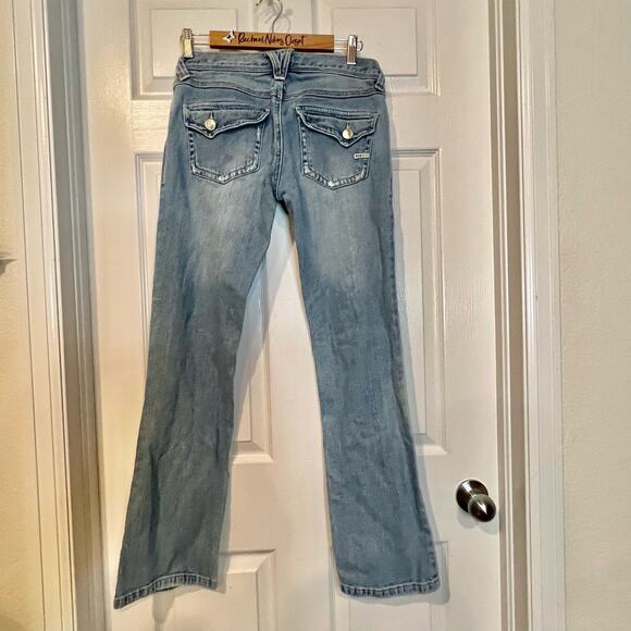 Women Vintage Roxy Mid-Rise Boho Chic 90s Malibu Baby Bell Jeans 9 - Picture 4 of 4
